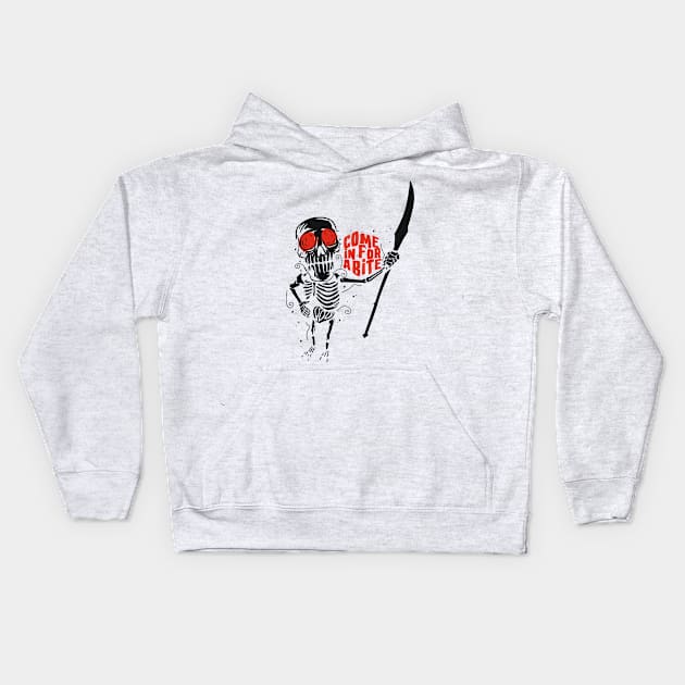 Come in for a Bite Kids Hoodie by Whatastory